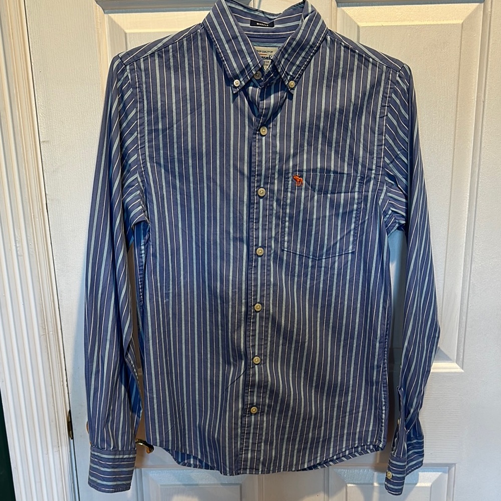 Blue Striped Men's Shirt